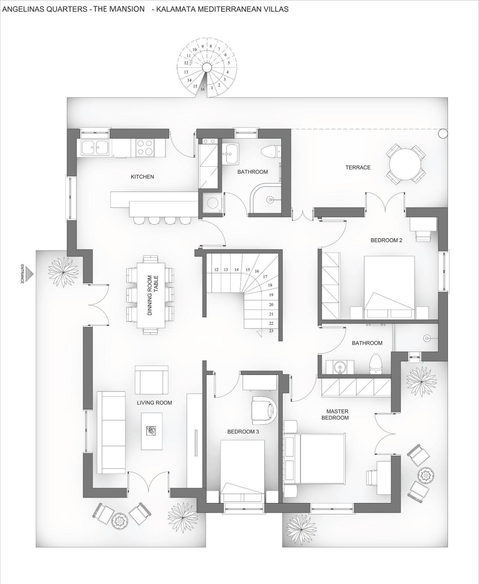 The Mansion - Kalamata Mediterranean Villas Exterior photo